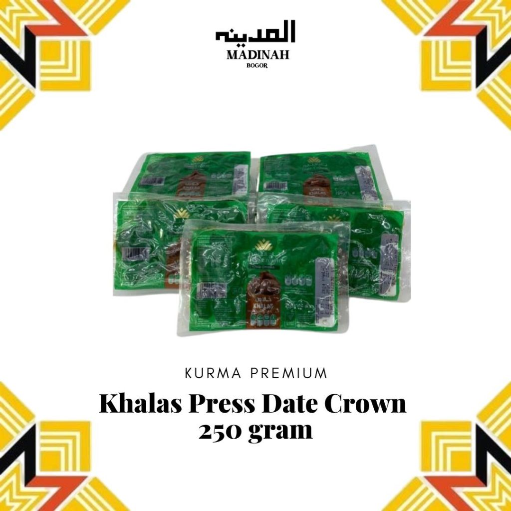 

Kurma Khalas Press Date Crown 250 Gram – Oleh-Oleh Haji, Kurma Grosir Murah