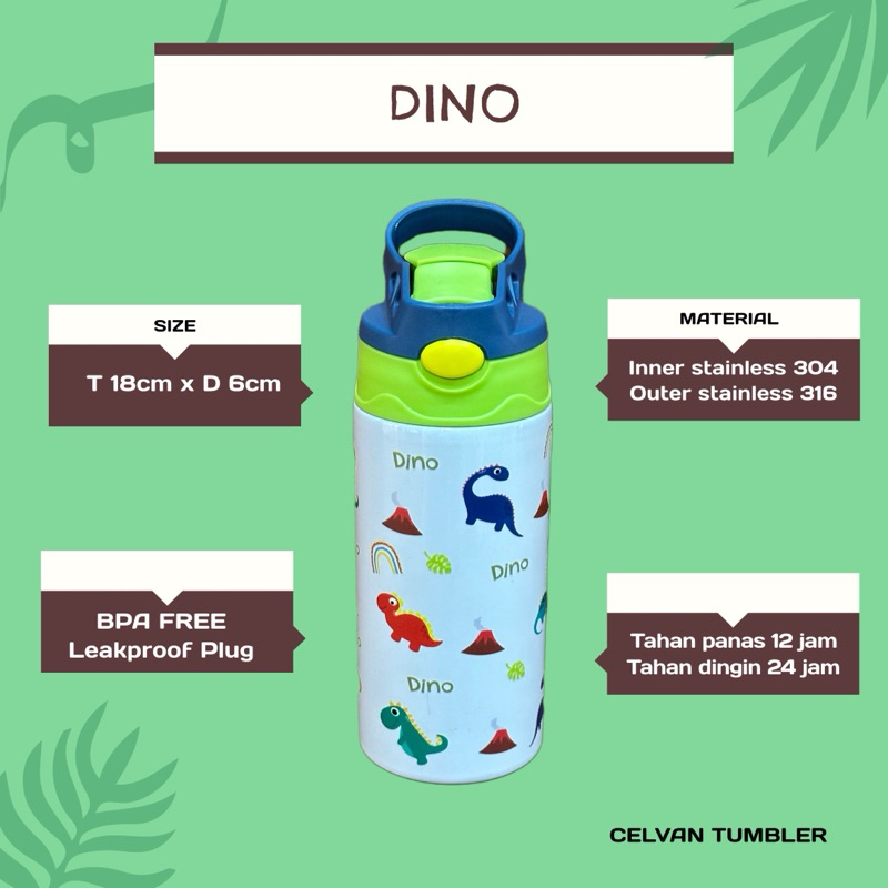 CELVAN Tumbler - Tumbler Mini Botol Air Minum Stainles Mug Mini Mug Portable Tahan Panas Dingin Boto
