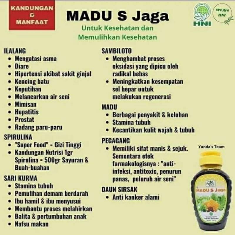 

madu s jaga HNI HPAI