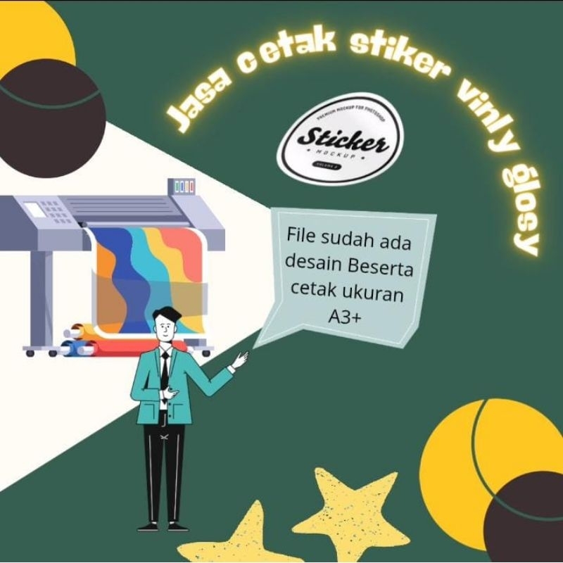 

jasa cetak stiker vinly glosy