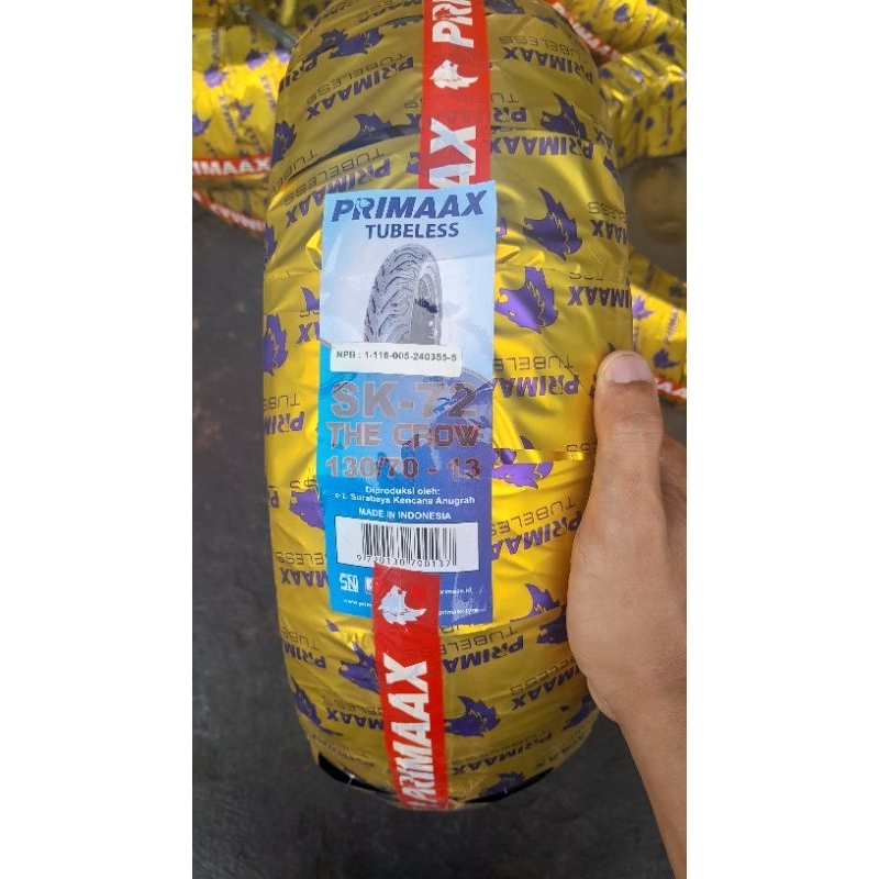 130/70-13 Primaax Tubeless Sk-72