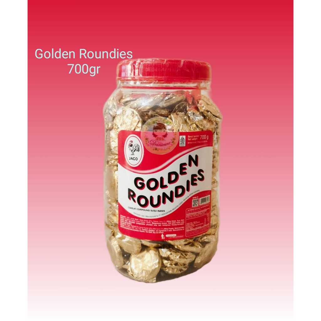 

.Golden Roundies 700 gr Kemasan Toples Coklat Delfi Koin ( SCP )