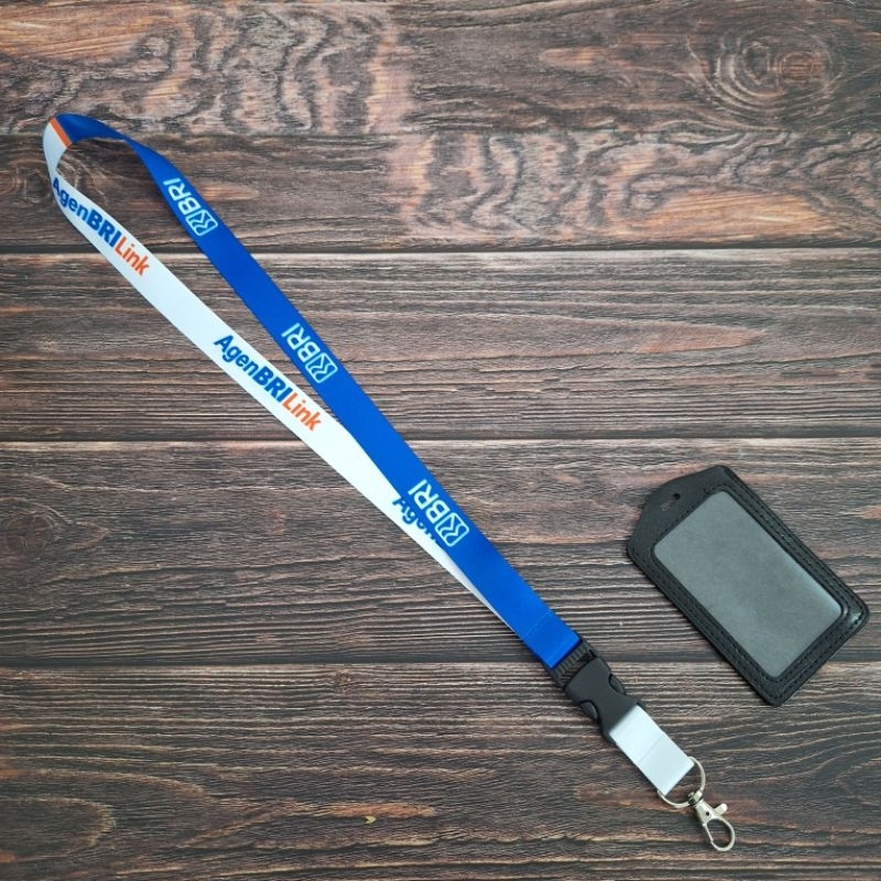 

TALI ID CARD LANYARD AGEN BRI LINK + HOLDER | STOK READY (BISA SATUAN)