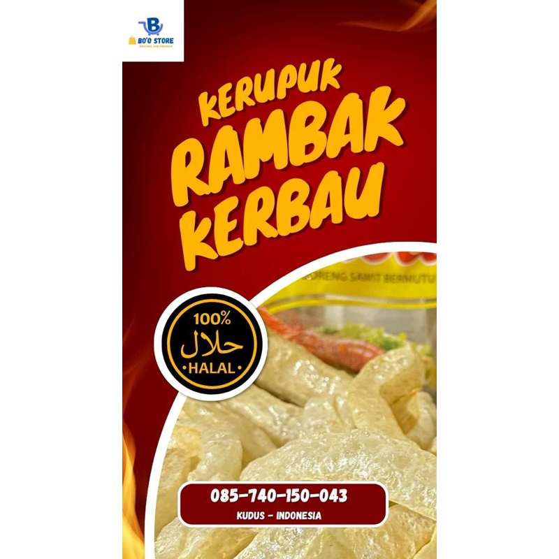 

KERUPUK RAMBAK KERBAU ASLI 100% CAMILAN SEHAT DAN BERGIZI 250grm