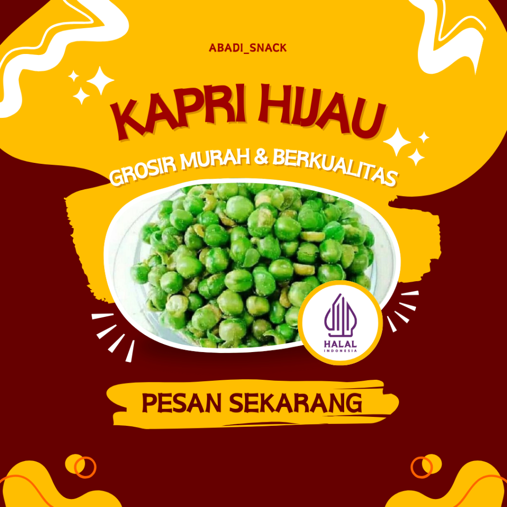 

KACANG KAPRI HIJAU ENAK UNTUK CEMILAN 100%HALAL