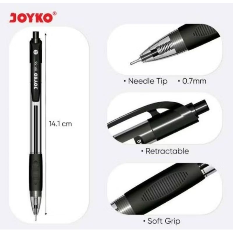 

[PCS] PULPEN JOYKO BP-56 0.7 MM / PULPEN CAIR / BALLPOINT / BOLPEN / PENA