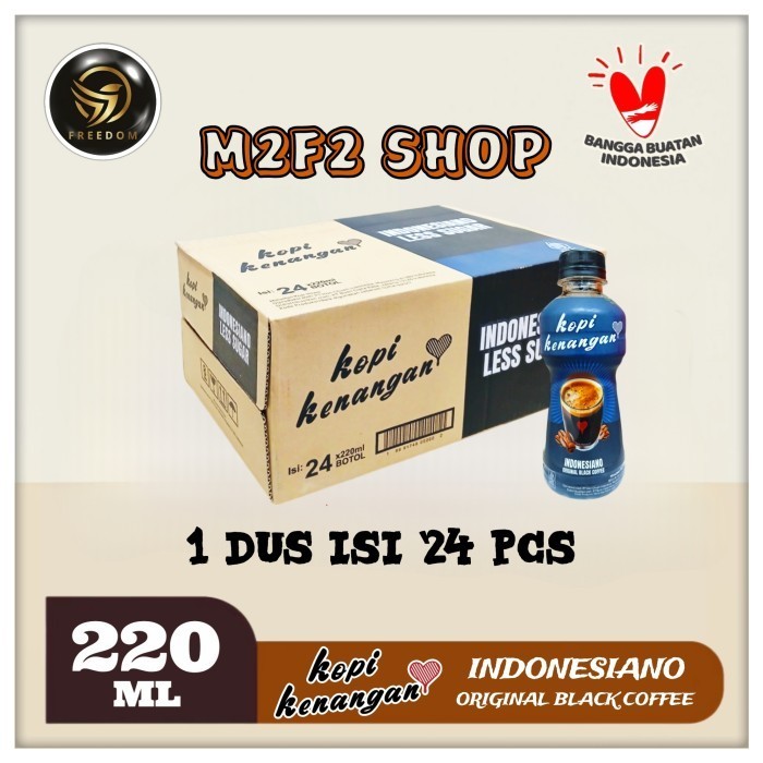 

Kopi Kenangan Indonesiano Original Black Coffee | Hitam Pet - 220 ml (Kemasan Karton)