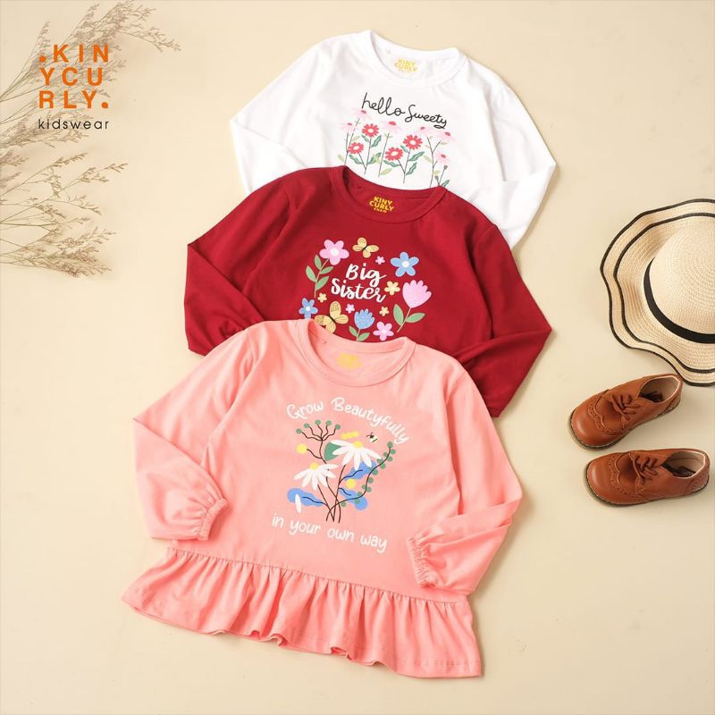 Tunik Anak/Atasan Anak Perempuan/Tunik Anak Perempuan/Atasan Anak Lucu/Zea Longsleeve