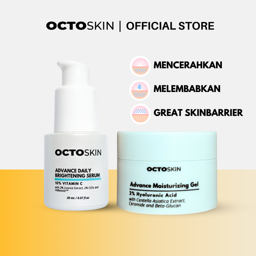 [BISA COD] Octoskin Paket Ganteng Max (Serum dan Moisturizer)