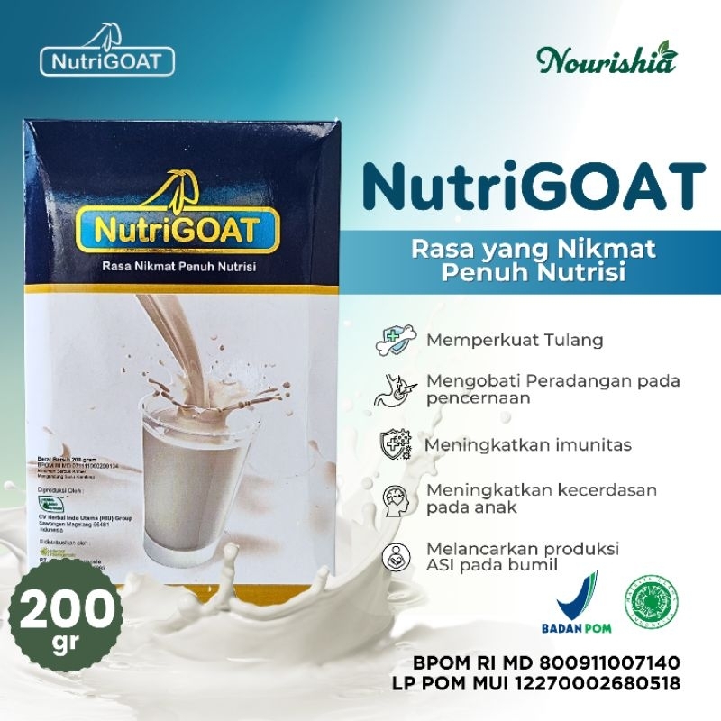 

Susu Kambing Etawa NutriGOAT Original 200 g/Box