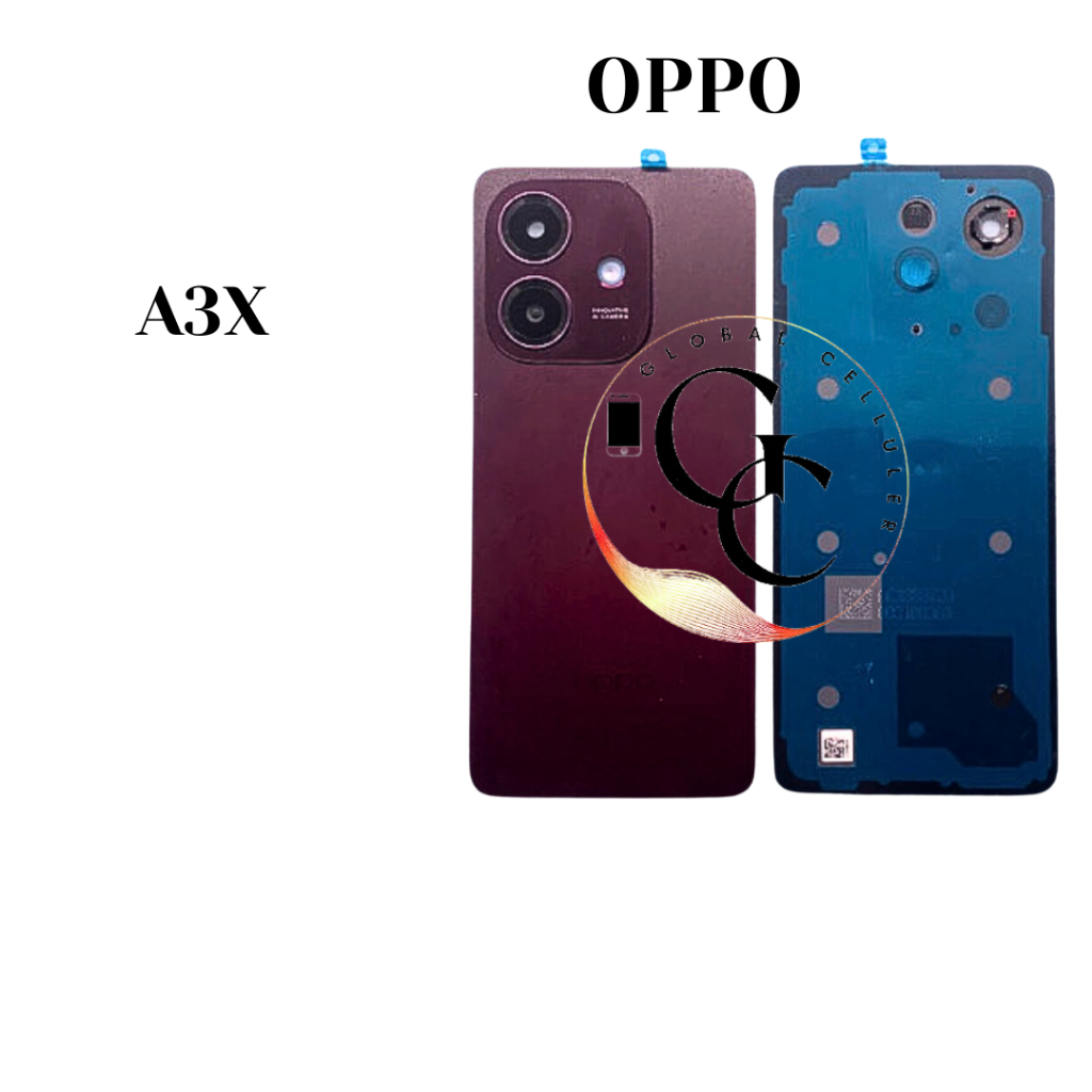 Backdoor Oppo A3 A3X Original (Tulang Samping penutup mesin)