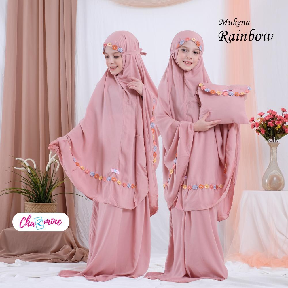 Mukena Anak Model Rainbow Terbaru Lebaran 2025 Nyaman Adem Elegan Premium