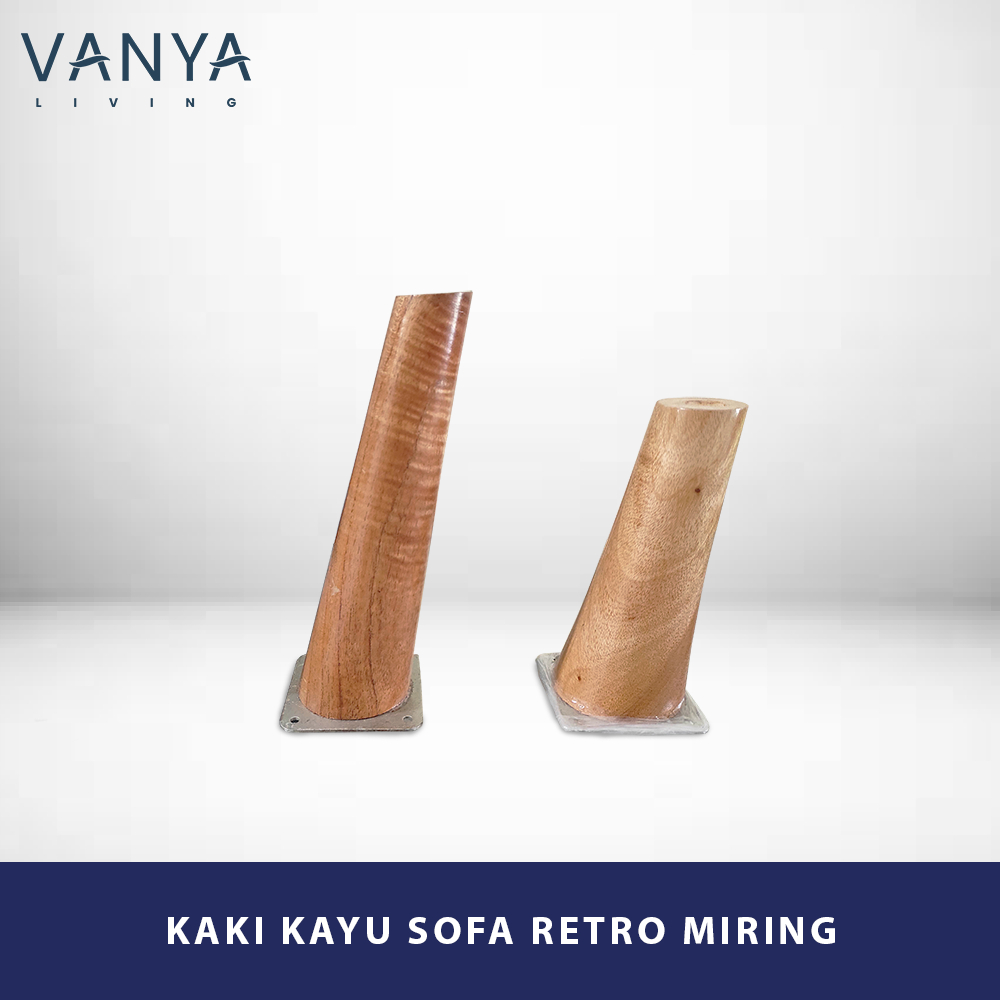 KAKI SOFA RETRO KAYU MIRING - BAHAN BAKU SOFA, AKSESORIS SOFA, FURNITURE, LEMARI, KURSI, DIVAN, SPRI