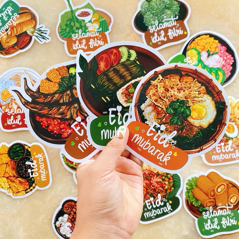 

amplop lebaran 3D makanan aesthetic