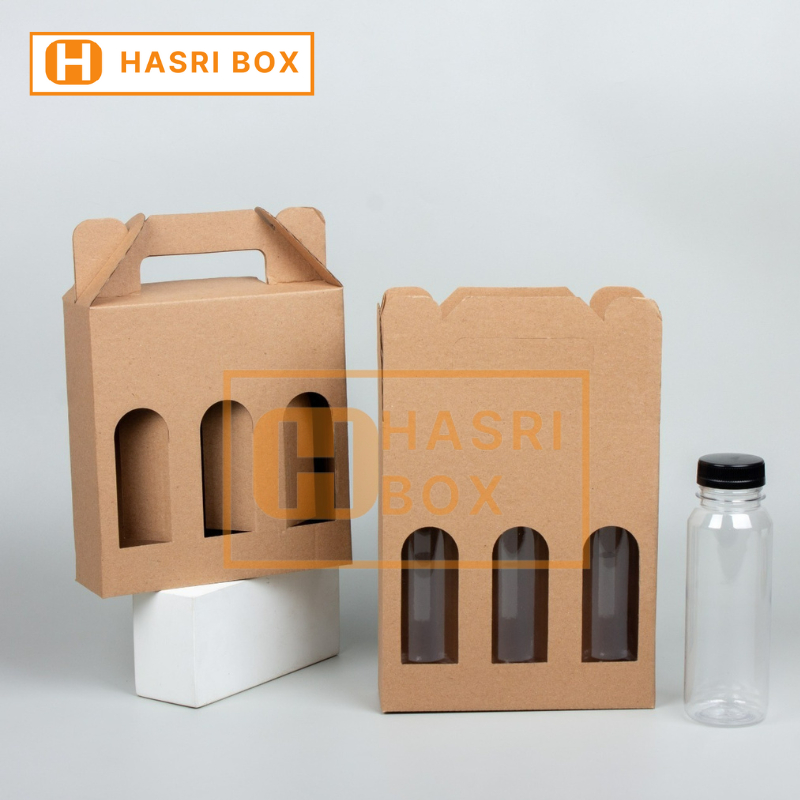 

( 10pcs ) Kardus Botol 250ml Isi 3 Kotak Kemasan Minuman Kale Dus Box Botol Jus Kopi