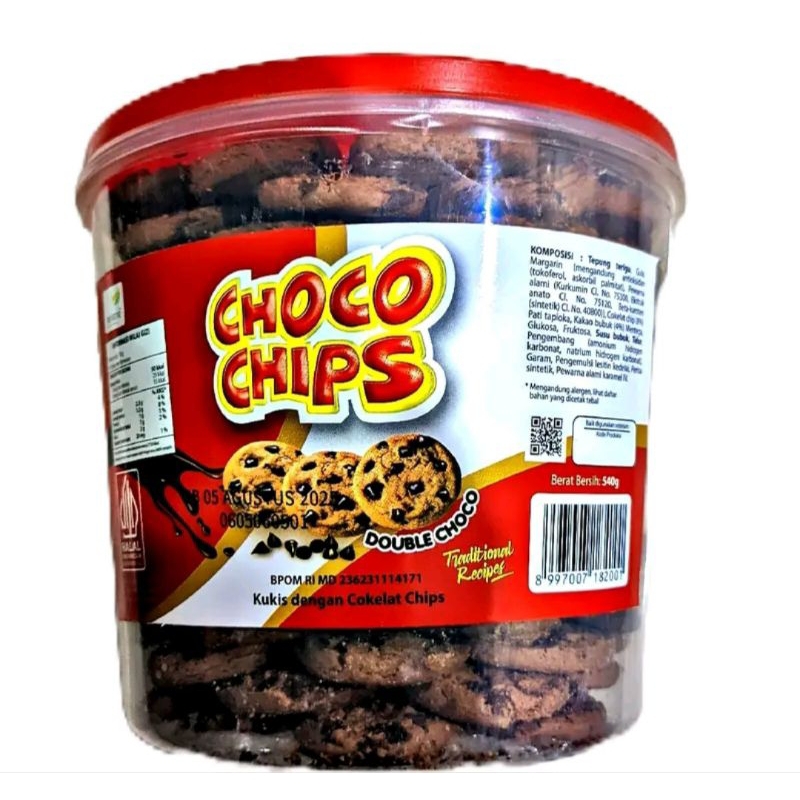 

Kue Chocho Chips Kue 1 Toples 540gram Cemilan food Coklat Cookies Camilan Snakkk