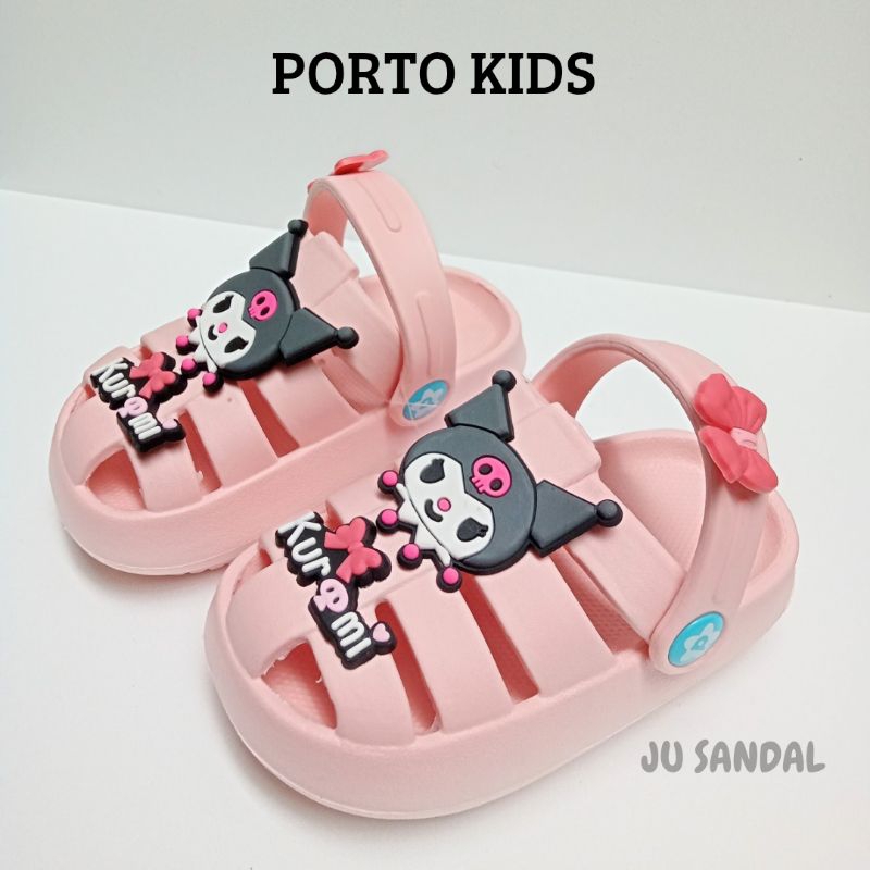 Sandal Anak Karet Kuromi Merk Porto 3047K-1