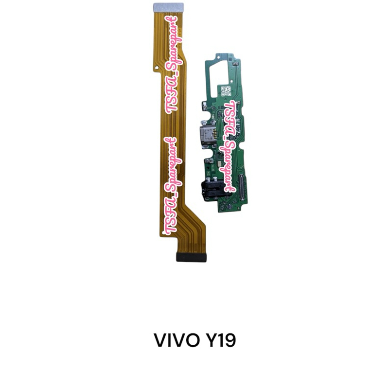 FLEXIBEL CHARGER VIVO Y19 PAPAN CAS FULLSET IC + FLEXIBEL BOARD VIVO Y19 SATU SET