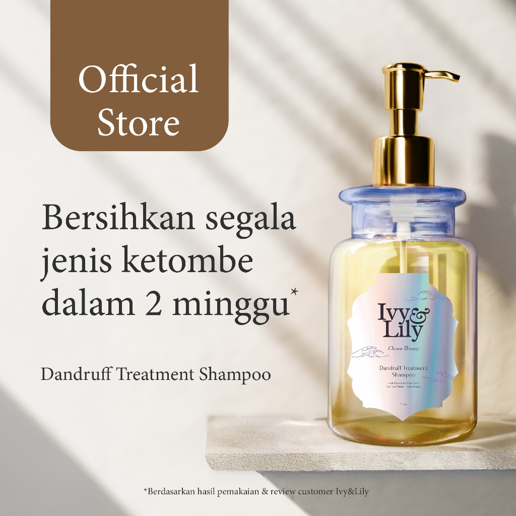 IVY & LILY | Dandruff Treatment Shampoo Perawatan Rambut | Gatal | Ketombe Basah | Ketombe kering | 