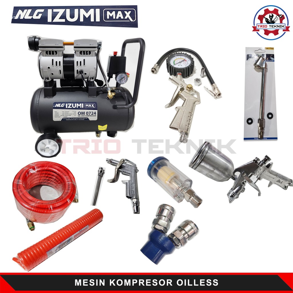 Mesin Kompresor Angin Listrik Izumi Max Oilles OM0724