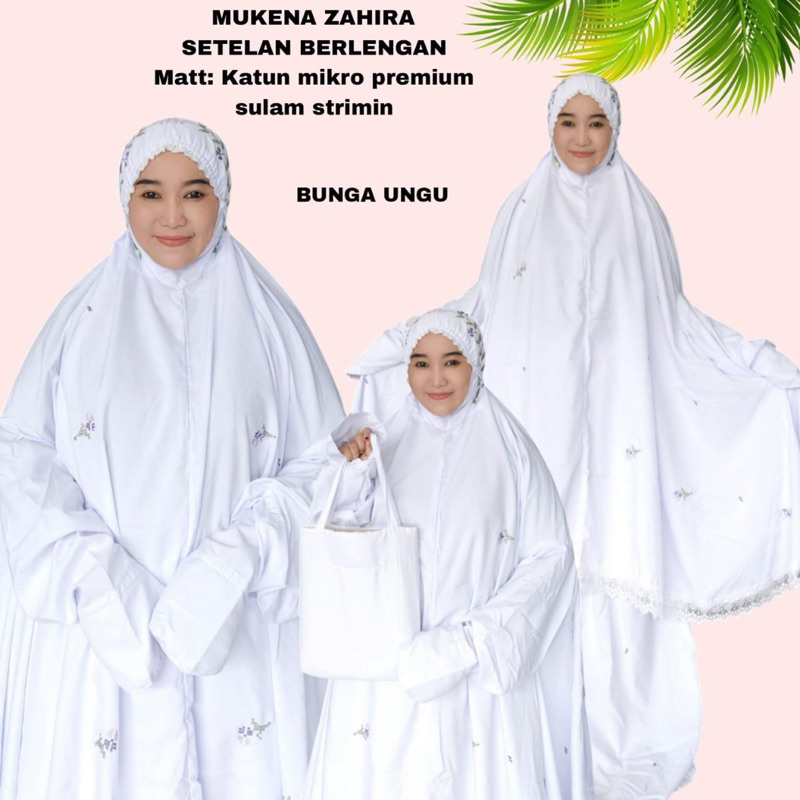 MUKENA ZAHIRA SETELAN BERLENGAN