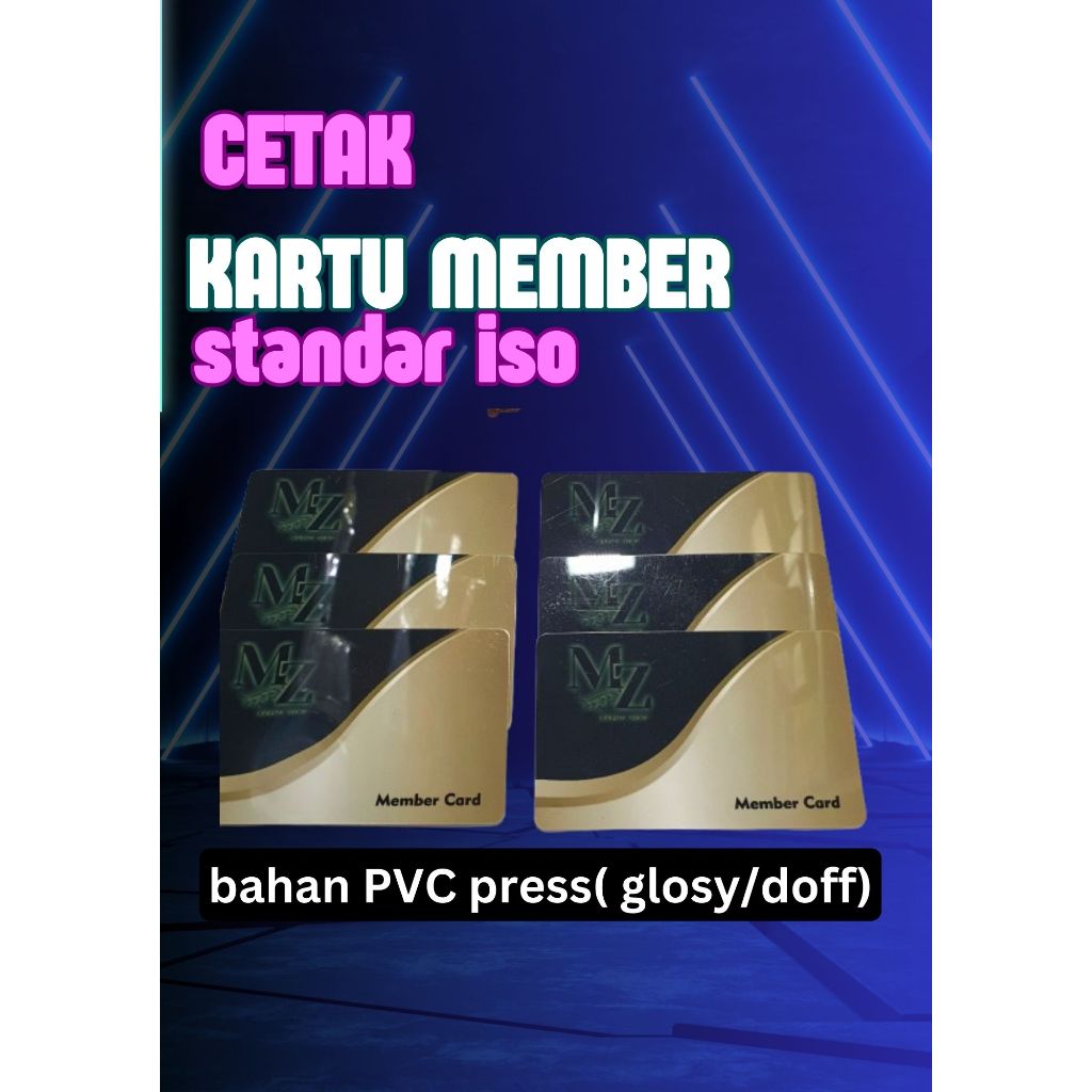 

Cetak Id card GLOSY & DOF Bahan Pvc,kartu member pake Poto dan barcode cetak min 11pcs++