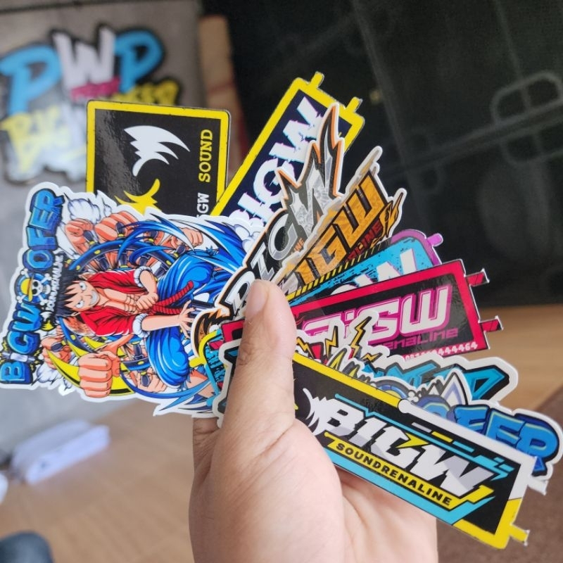 

(10 MACAM) STICKER PACK BIGW BIGWOOFER ORIGINAL