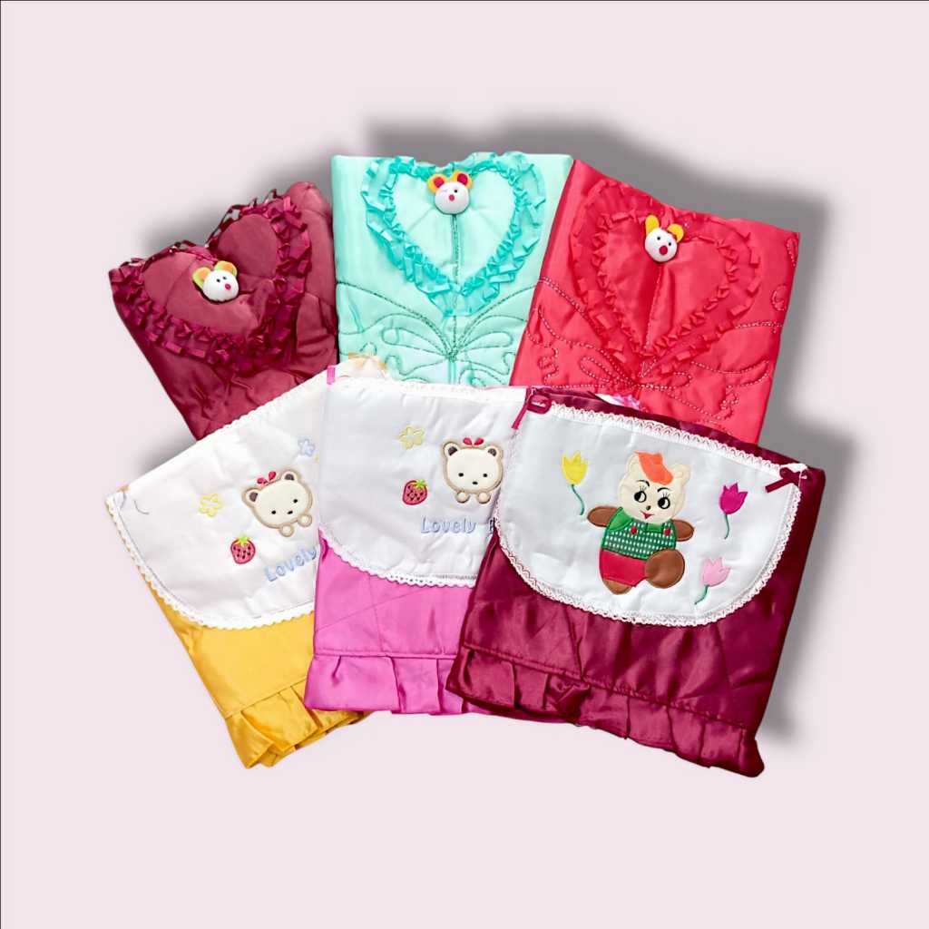 Sarung Galon Motif Boneka Saten/ Kain Tutup Galon / Urung Galon Minum