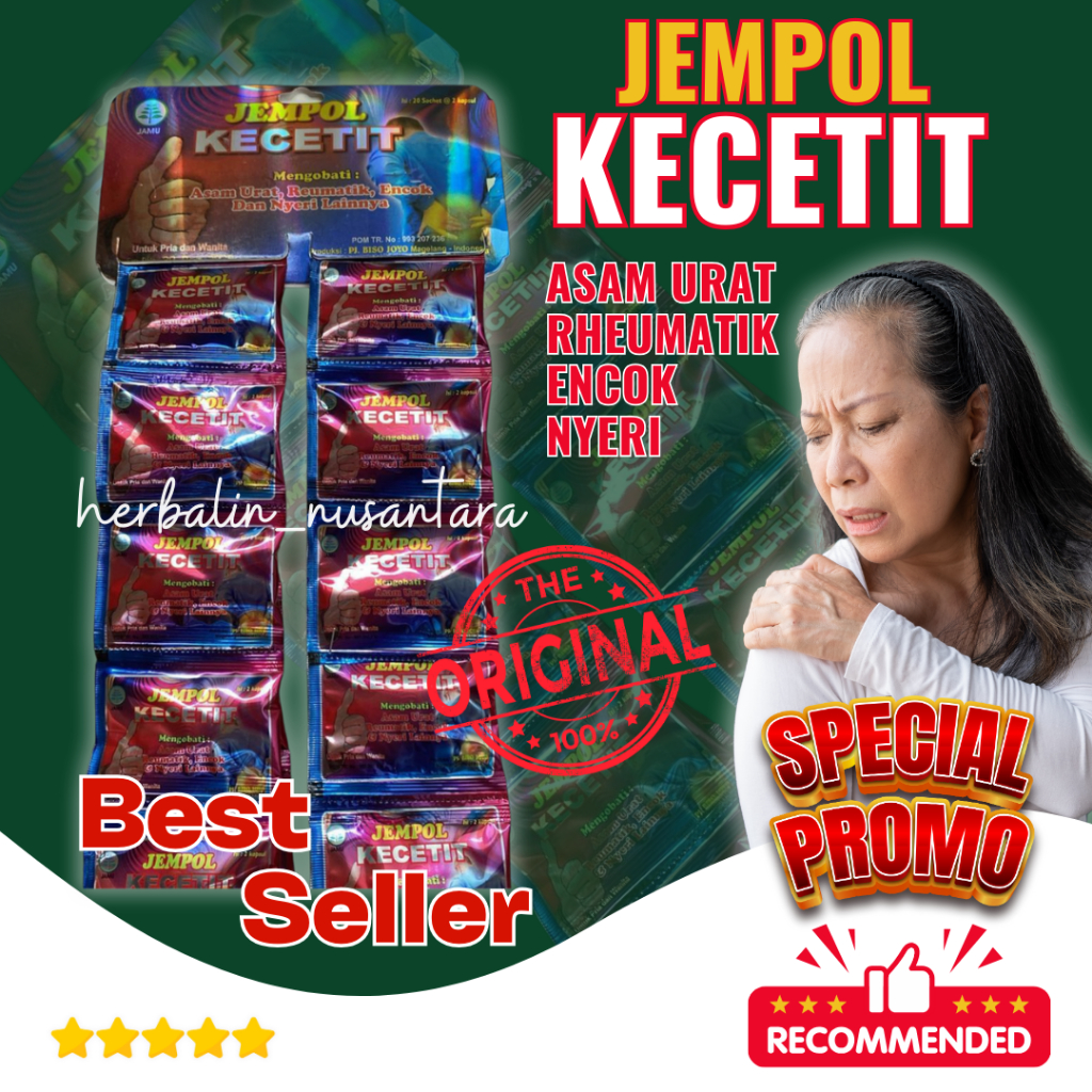 

Jempol Kecetit Original 1 Hanger 20 Sachet Asli 100%
