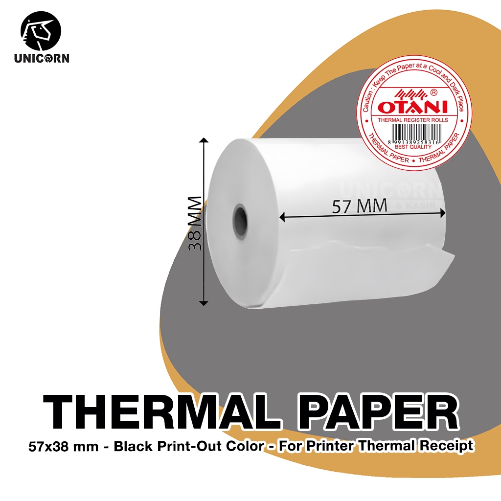 

Kertas Kasir Thermal Struk - Otani 57x38 mm / 57 x 38 mm / 57x38mm