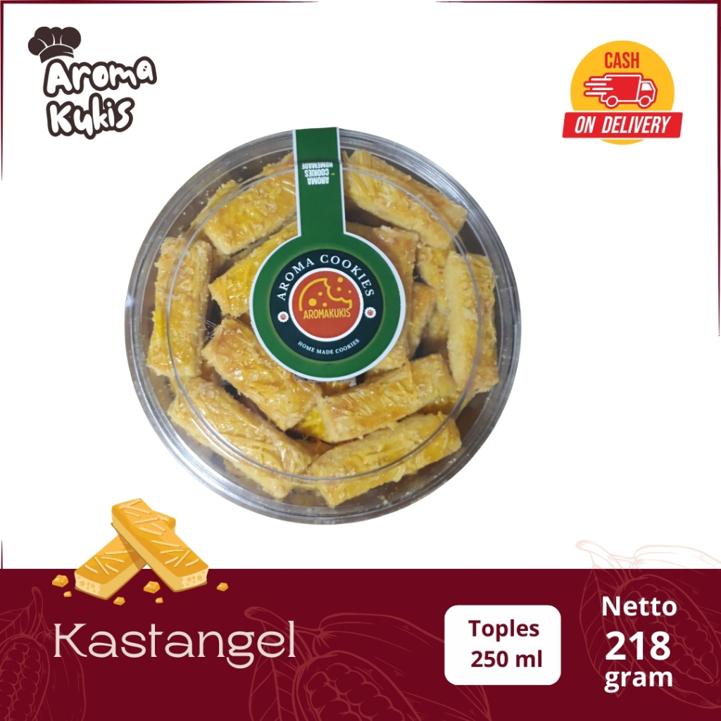 

Aromakukis Kastangel Premium Cookies 205 gr Kue Kering Keju Edam