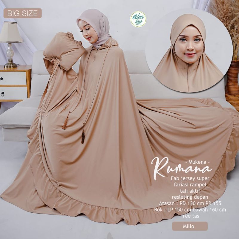 MUKENA JUMBO RUKUH ALAT SHOLAT WANITA UKURAN SUPER JUMBO