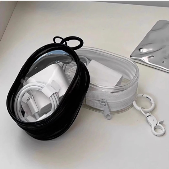 Sertamulia1 Pouch Headset Pouch Kabel Charger Hp Pouch Koin Gantung Pouch Koin Gantungan Tas