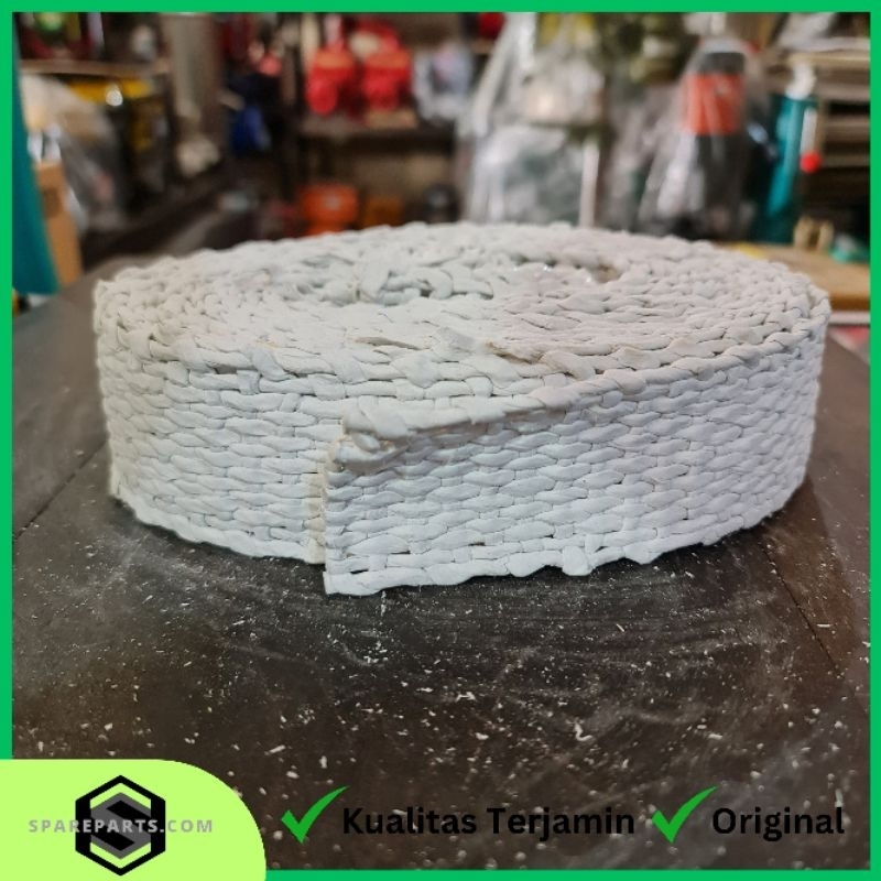 Asbes Pita / Kain 2" (3mm) | Isolasi Asbestos | Tape Kain Pembungkus