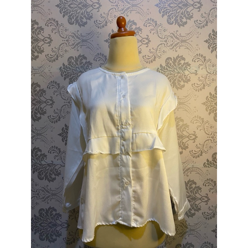BLOUSE PUTIH POLOS WANITA