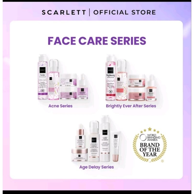 1paket scarlet whitening face care series