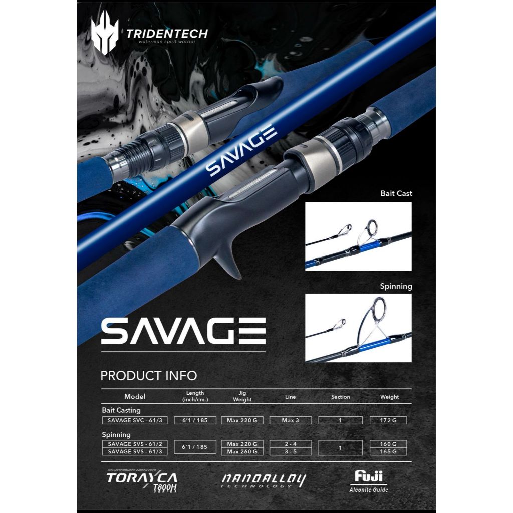 JORAN / ROD TRIDENTECH 24 SAVAGE JIGGING