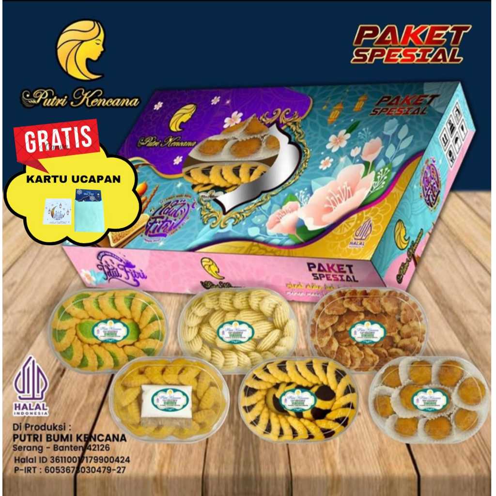 

PROMO KUE LEBARAN PUTRI KENCANA PAKET SPESIAL ISI 6 TOPLES FREE KARTU UCAPAN