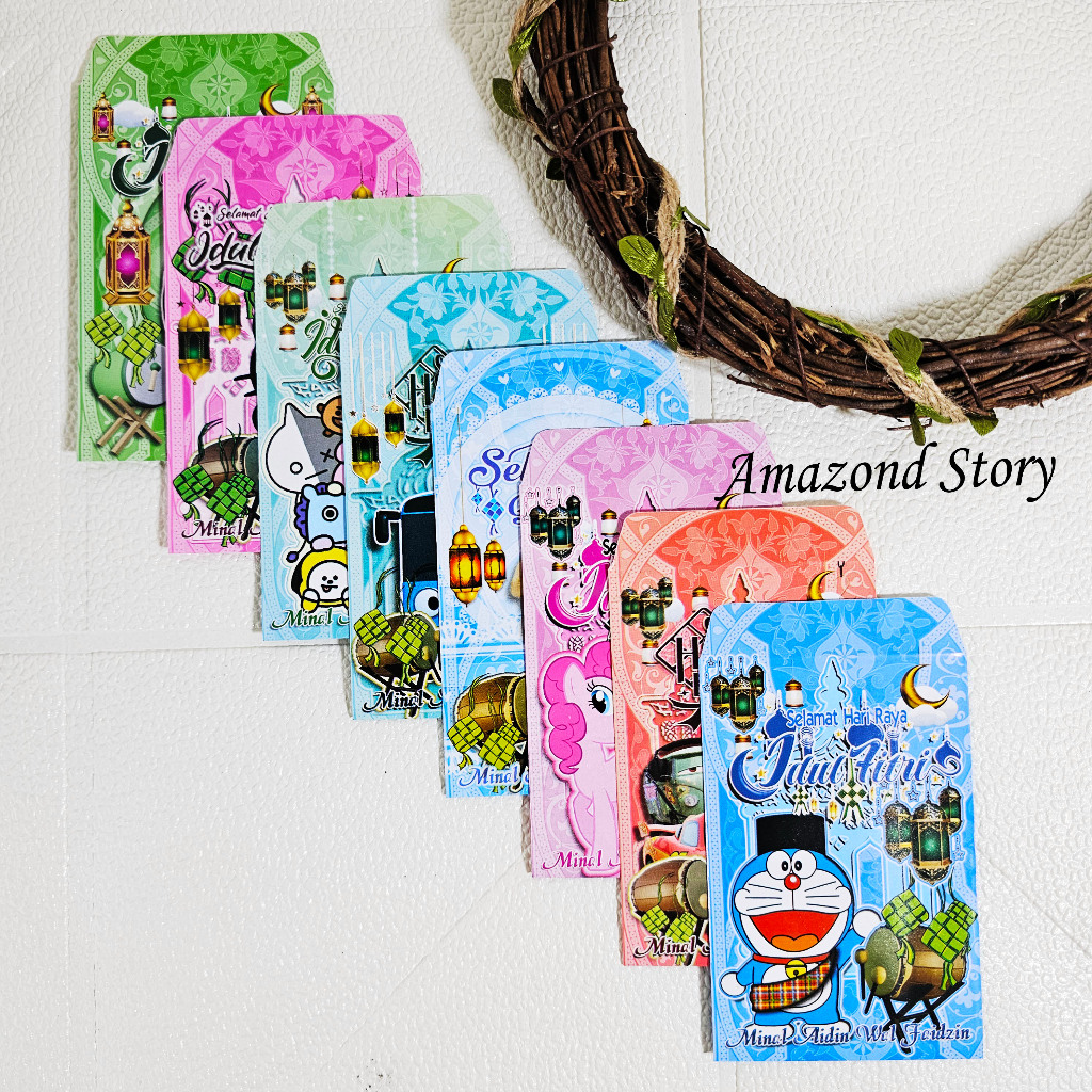 

AMPLOP / ANGPAU LEBARAN GAMBAR KARTUN SERI H UKURAN MEDIUM ISI 10