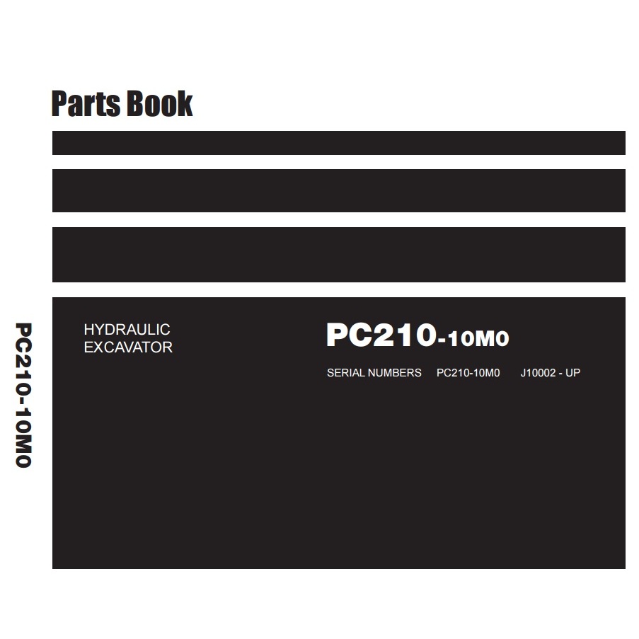 Parts Book PC210-10M0 J10002 UP Hydraulic Excavator Komatsu