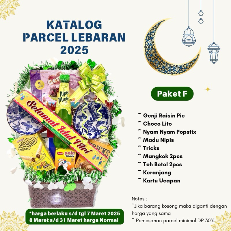 

Parsel Lebaran Idul fitri 2025 Paket F