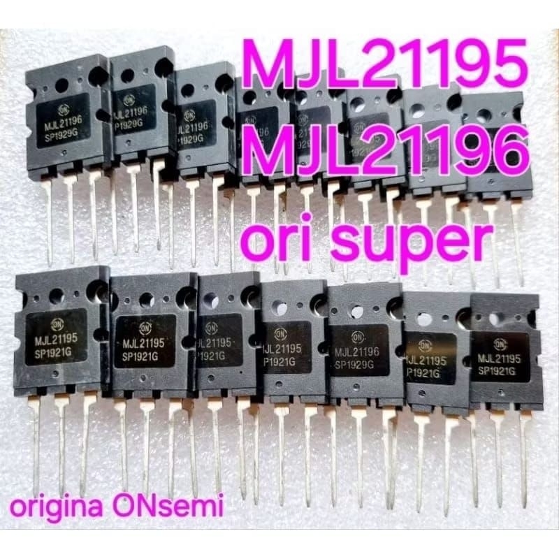 transistor mjl21195 mjl21196 origina ONSEMI