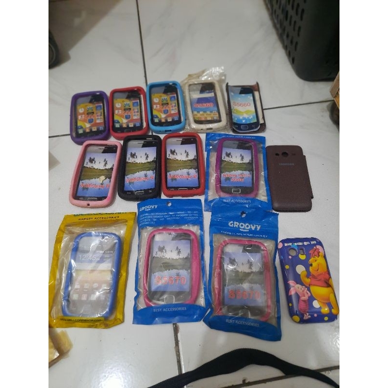 Silicon hp samsung jadul  s5670 s6102 s5360 s6500 i8150 galaxy y duos galaxy W glaxi mini 2 leather 