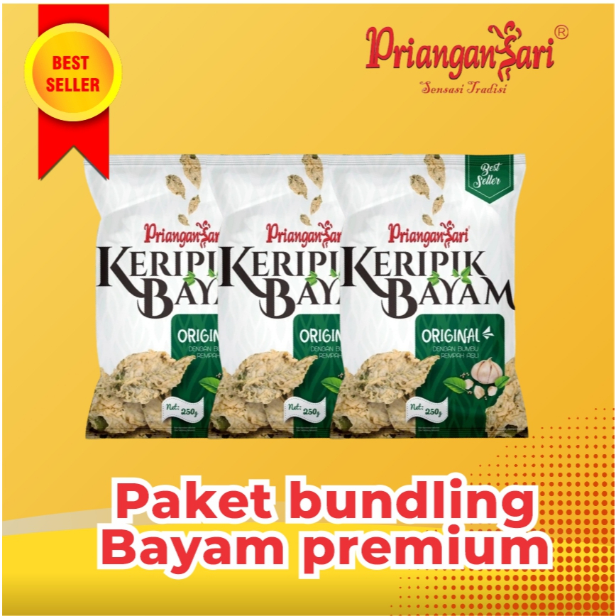 

Paket Bundling Keripik Bayam Kemasan Premium 250Gram isi 3 pcs
