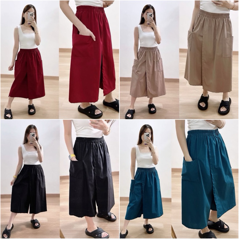 Foria cullote skort - rok celana kulot katun wanita casual korea