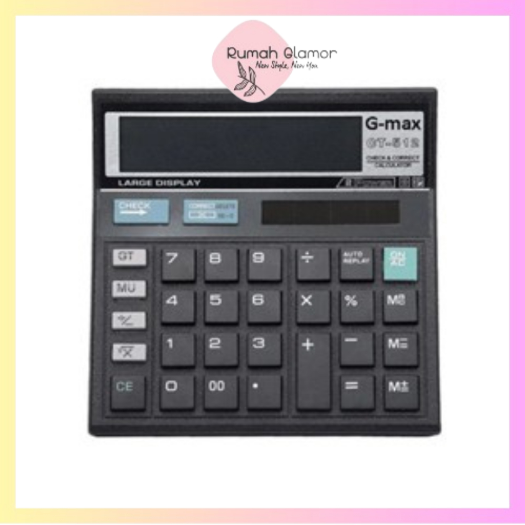 

Kalkulator Besar Gmax G-Max Gm-512 12 Digit Angka Calculator Digital Kalkulator Premium Awet 12 Digit Kalkulator serbaguna