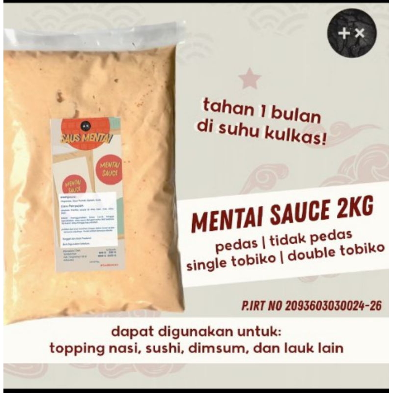

Mentai Sauce Saos 2kg Single Tobiko
