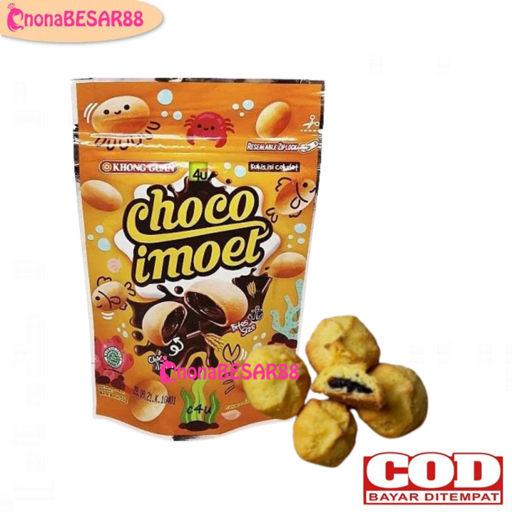 

Khong Guan Choco Imoet 55gr Biskuit Isi Cokelat / Biscuit / Cookies choco / Cookies Isi Cokelat