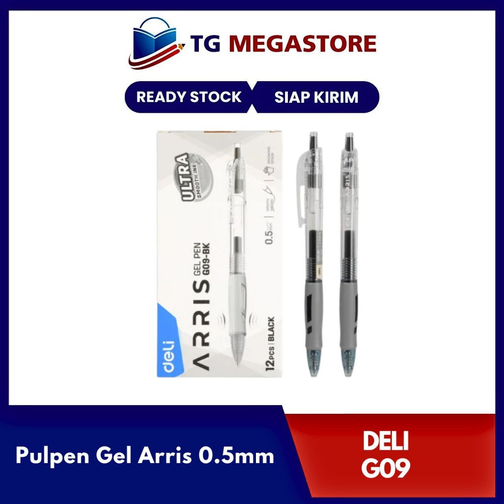 

Pulpen Gel Deli Arris 0.5mm - G09