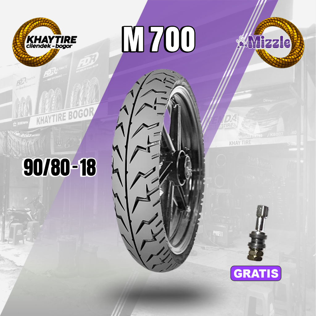 Sepasang/Satuan Ban Motor Rx King-Tiger-Thunder MIZZLE M700 Ring 18 Tubeless